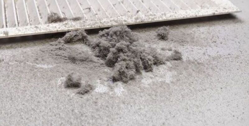 Dust from an air vent